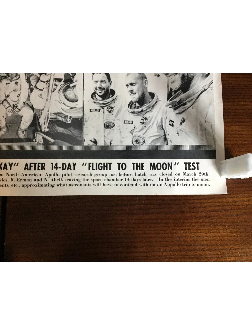 Illustrated Current News - 14 Day Flight to Moon Test Apollo Erman Abell Moyles